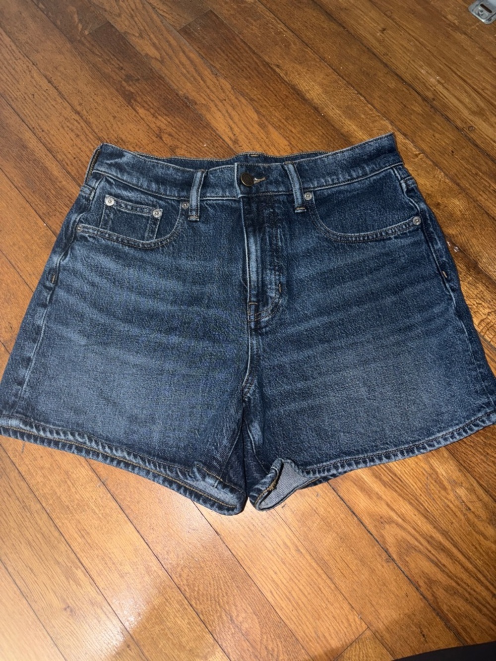 J crew high rise denim shorts size 26